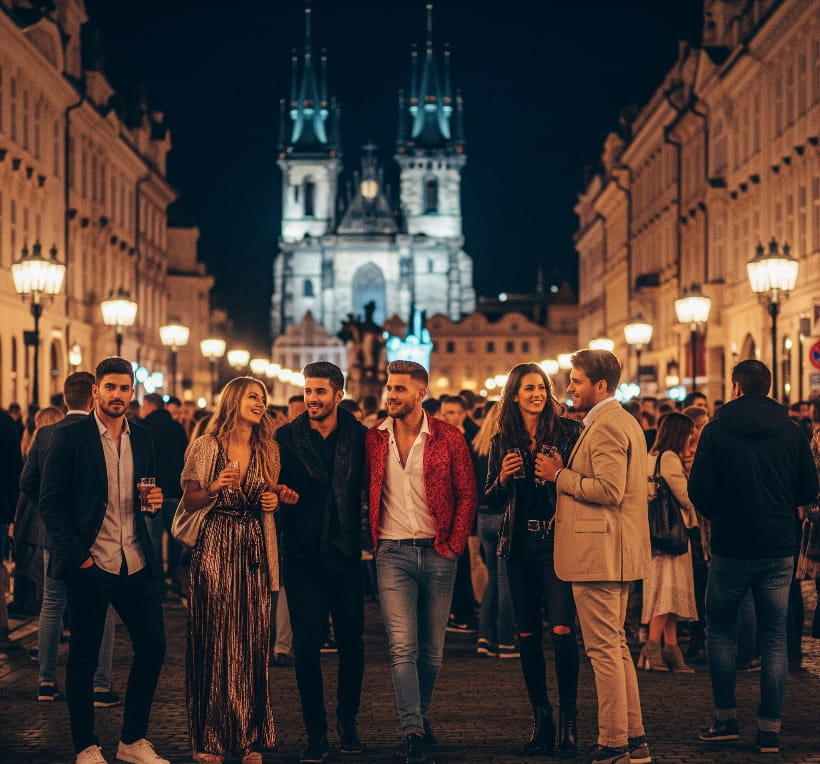 Nightlife and seduction in prague